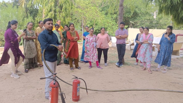 Fire Safety Training to Faculties on 06/05/2025.