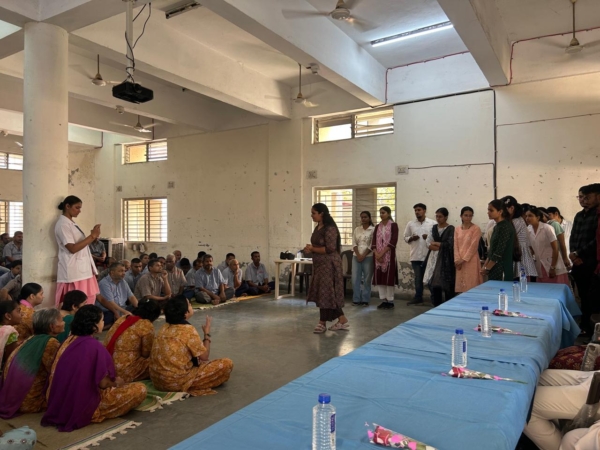 Role play on De-addiction by 3rd Year (Sem.-V) B.Sc. Nursing Students at Mental Hospital, Delhi Darwaja